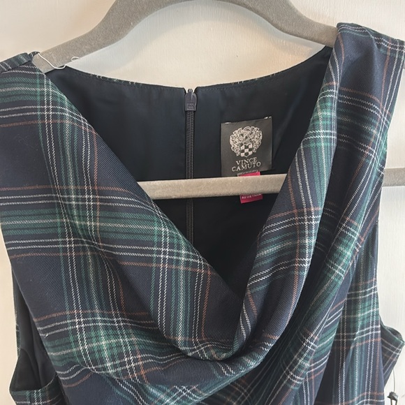 Vinco Camuto Plaid Dress Size 6 NWT - Picture 3 of 8